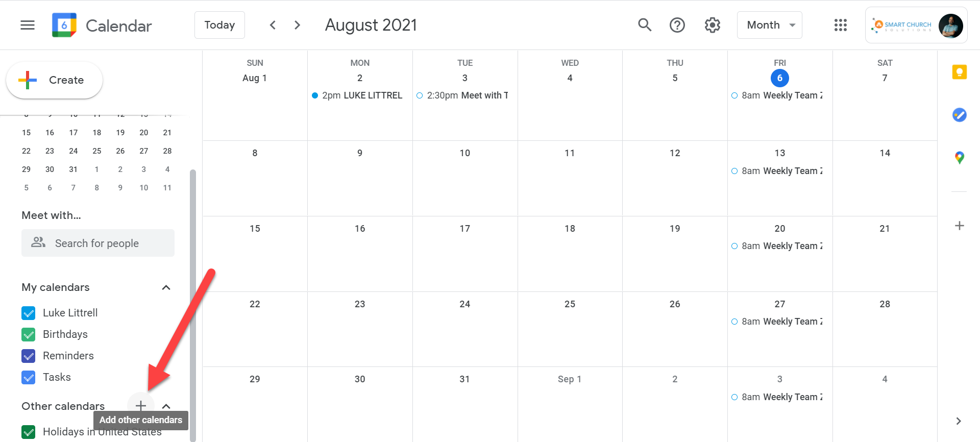 Google Calendar API Integration