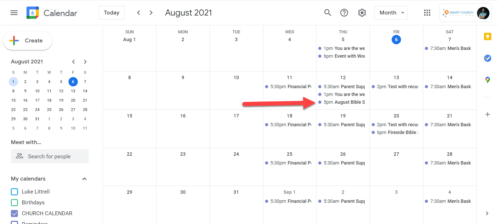 Google Calendar API Integration